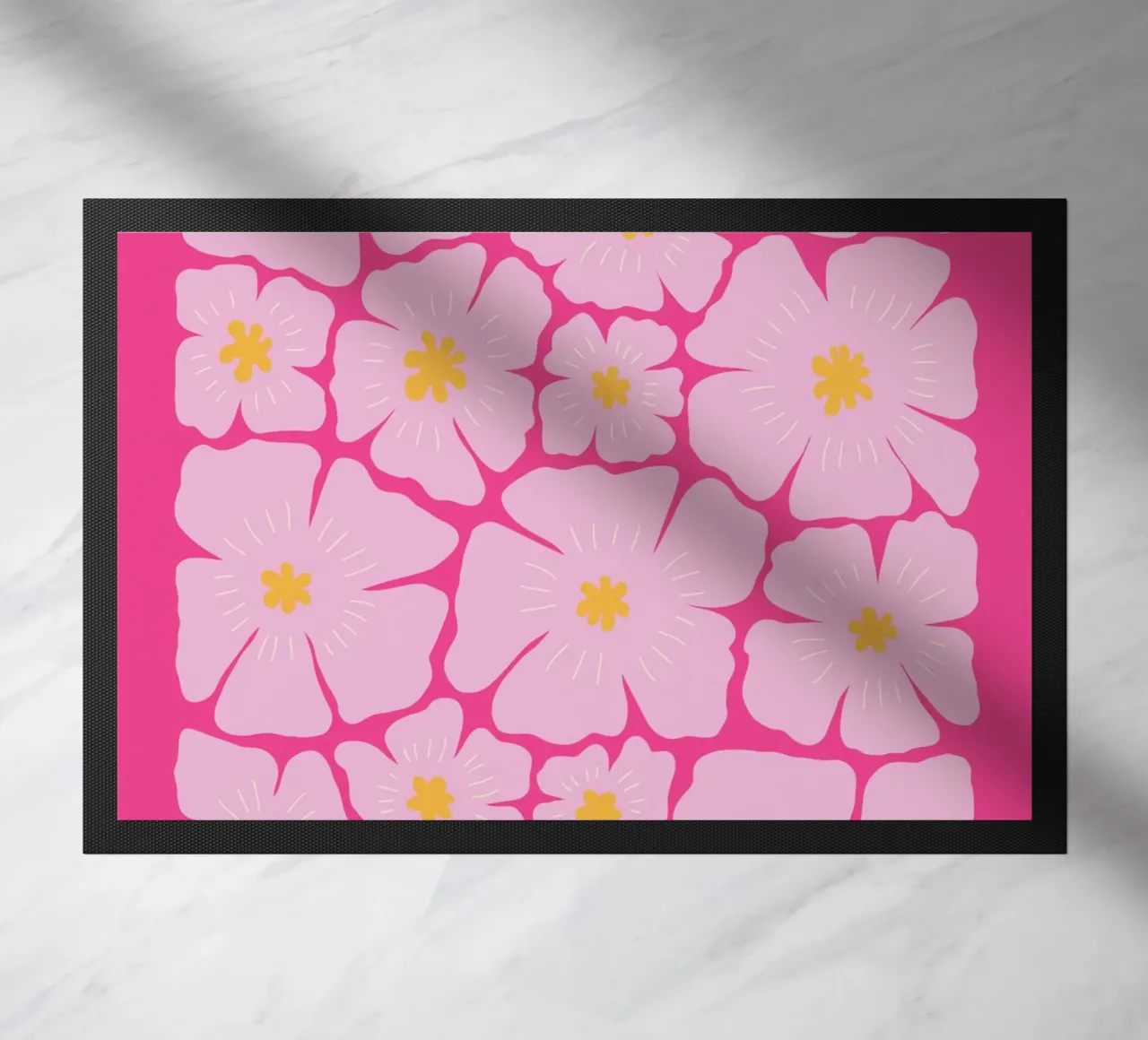 Flower Market, Paris, floral art, abstract flower doormat by pdigitalprints