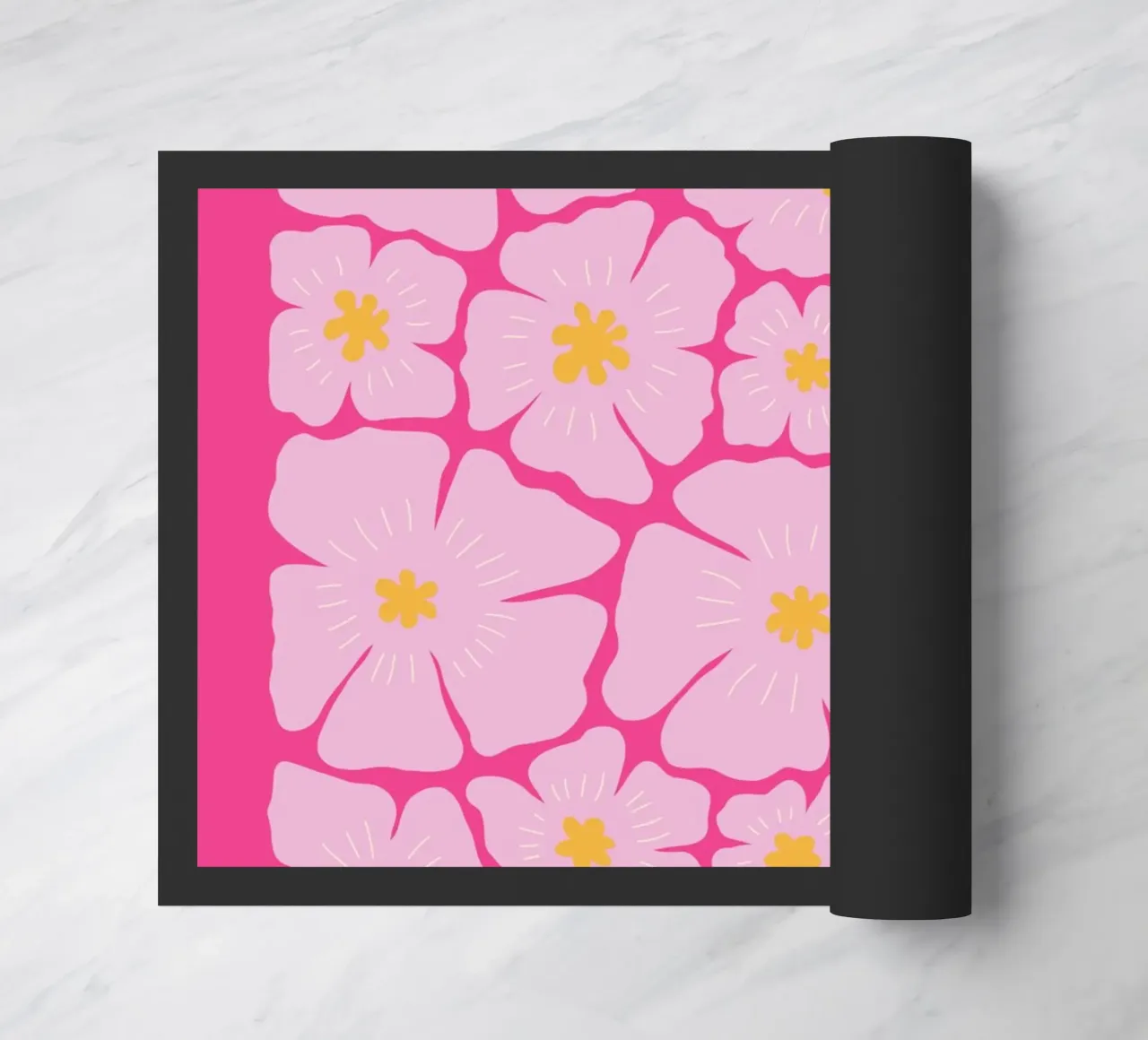 Flower Market, Paris, floral art, abstract flower doormat by pdigitalprints