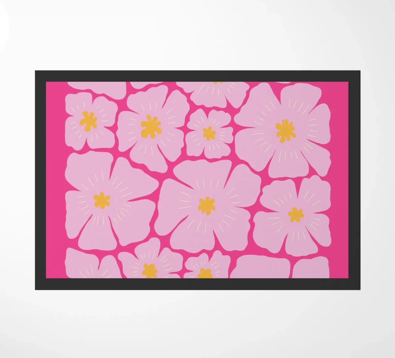 Flower Market, Paris, floral art, abstract flower doormat by pdigitalprints