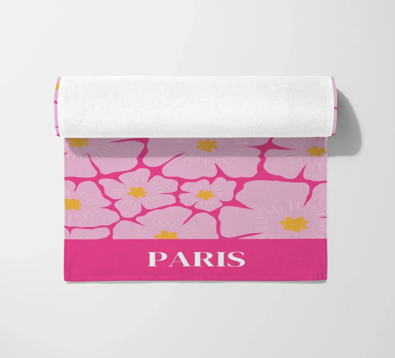 Flower Market, Paris, floral art, abstract flower beach towel by pdigitalprints