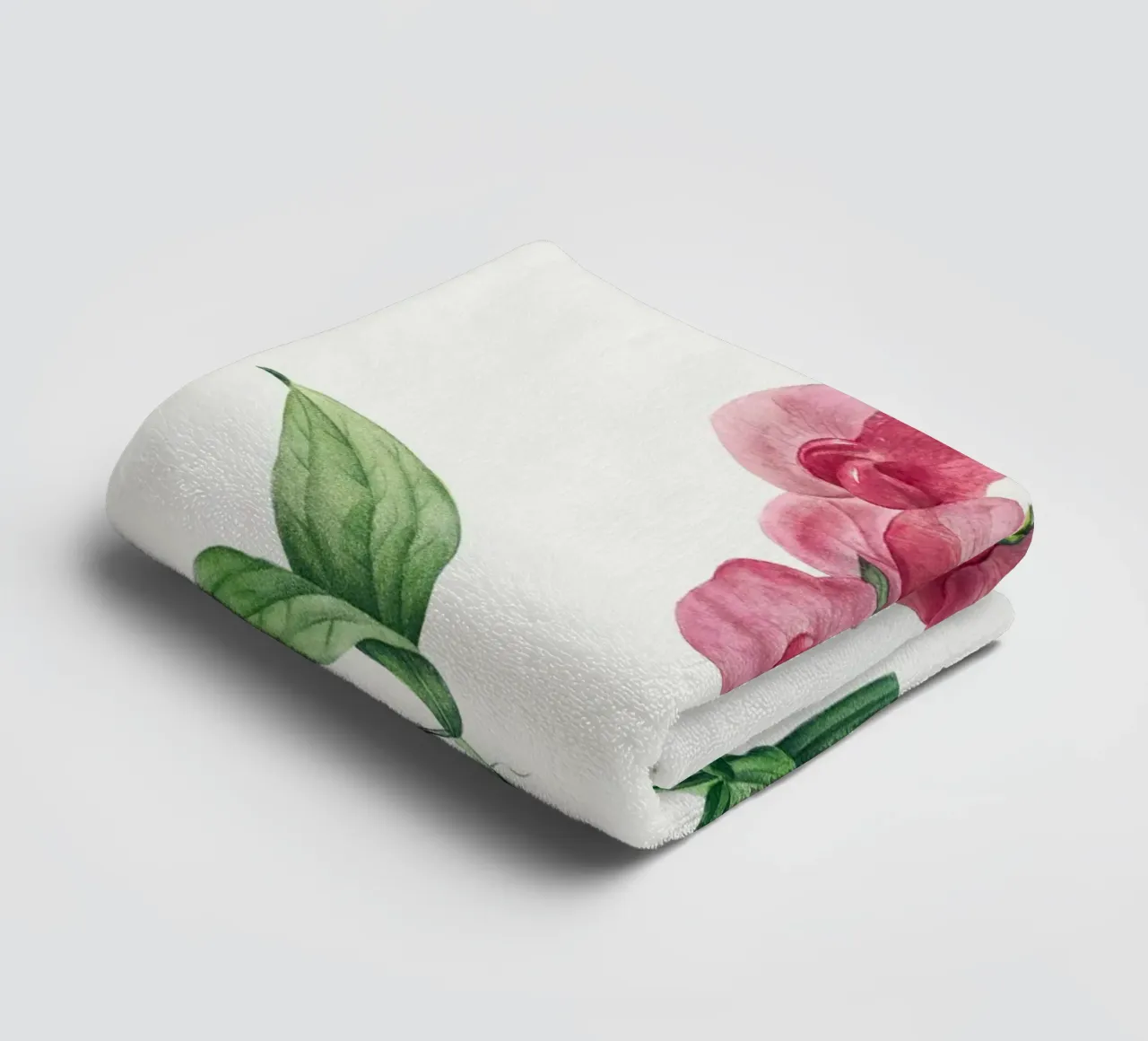 Everlasting Pea by Pierre-Joseph Redouté towel by Vintage Botanical Prints