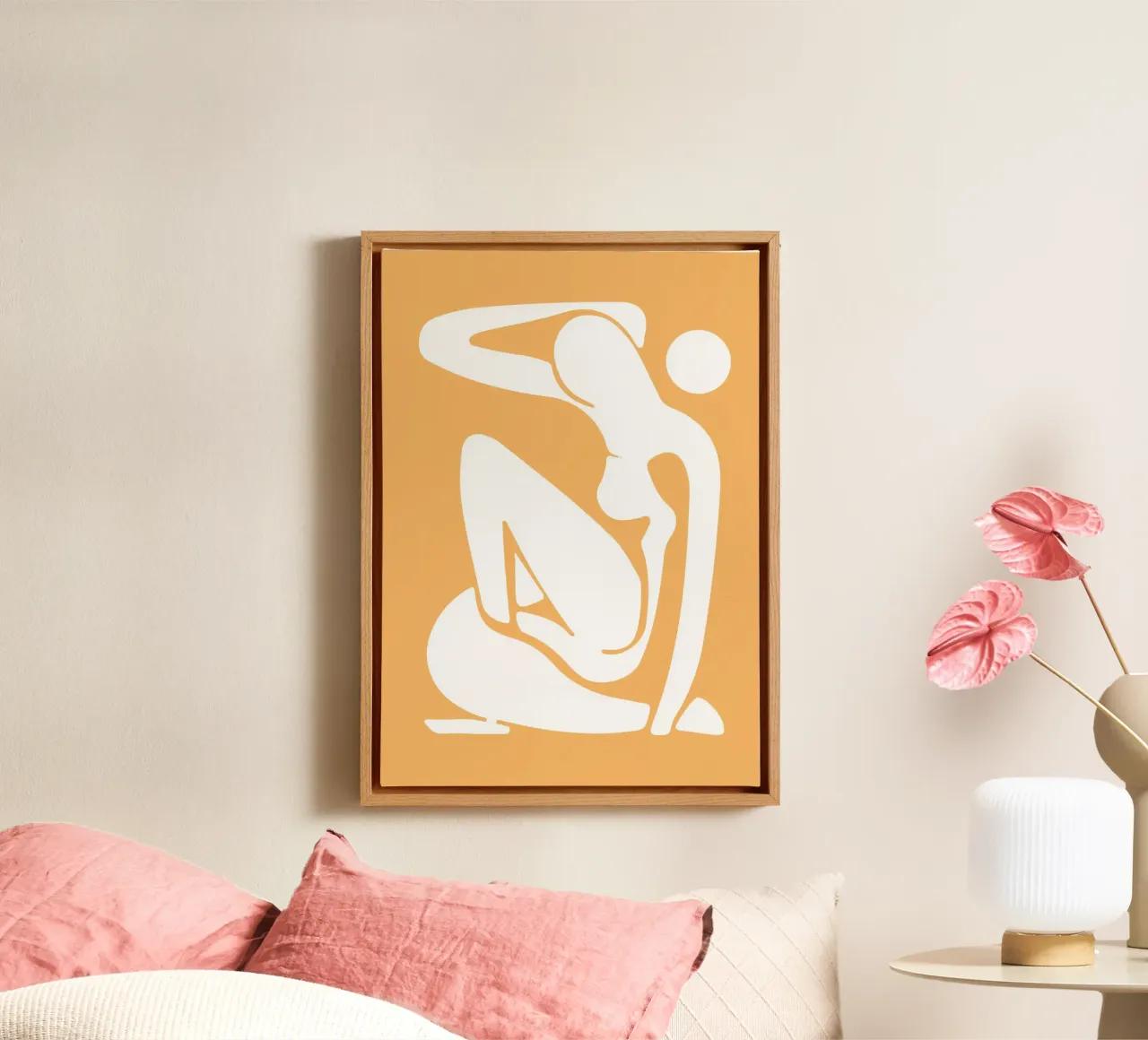 Henri Matisse, Uitgesneden vrouwen Abstracte Kunst canvas met Baklijst van pdigitalprints