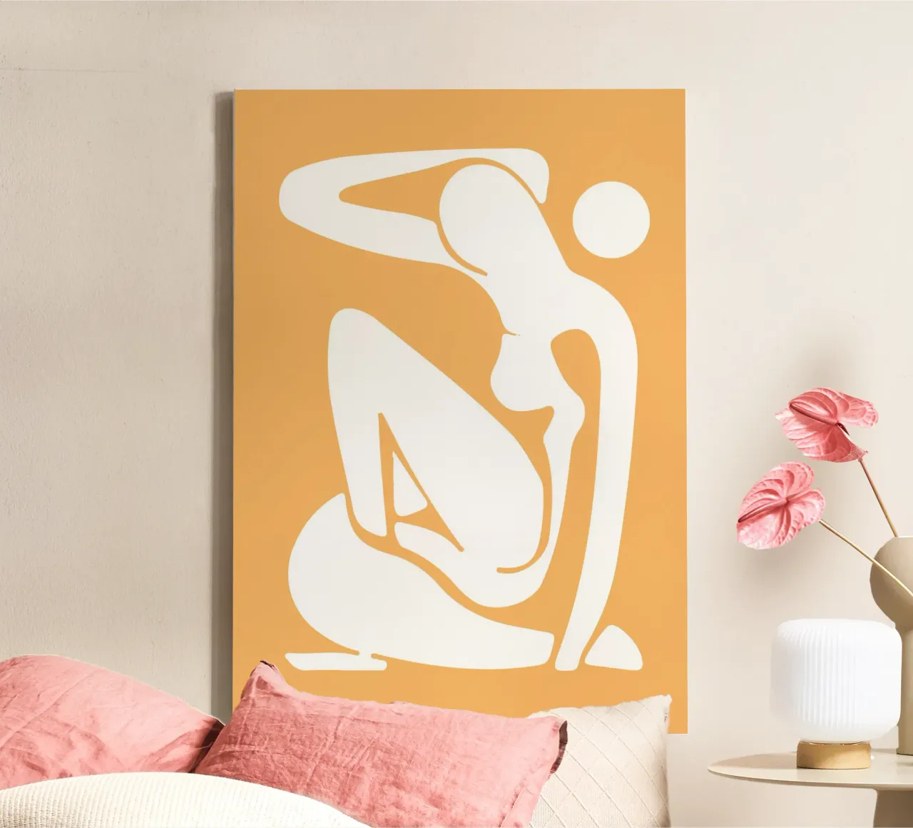 Henri Matisse, Uitgesneden vrouwen Abstracte Kunst canvas met Baklijst van pdigitalprints
