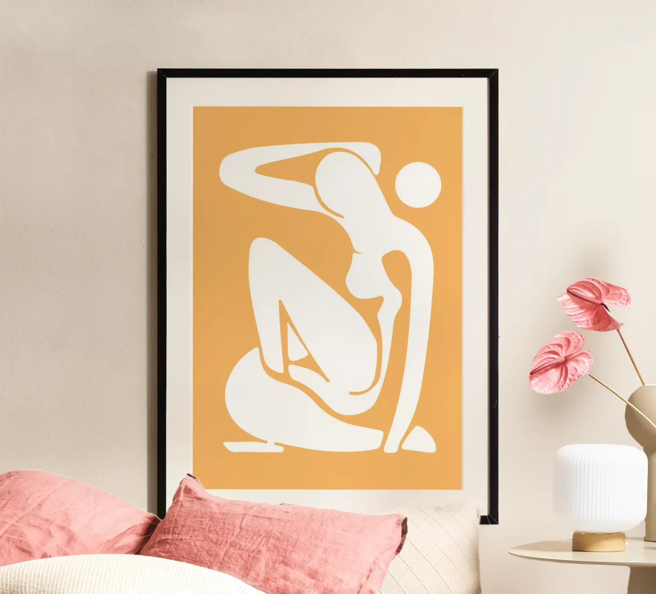 Henri Matisse, Uitgesneden vrouwen Abstracte Kunst poster van pdigitalprints