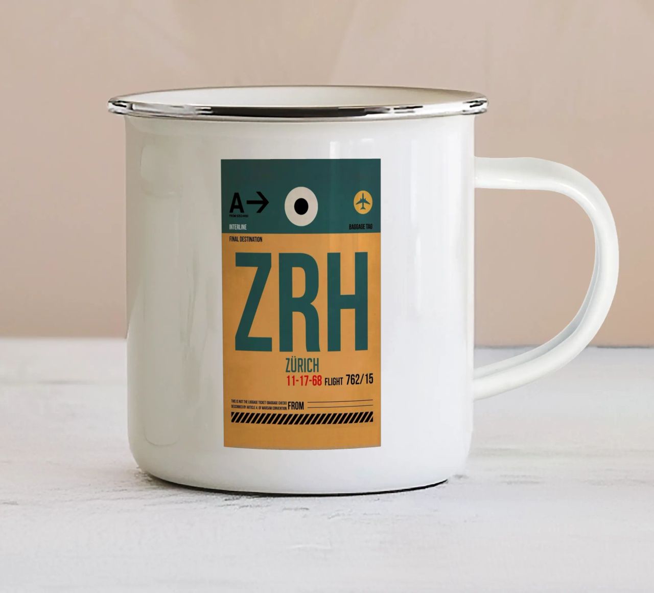 Zurich tazza in smalto da Naxart