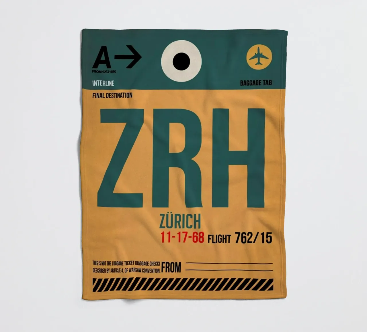 Zurich coperta in pile da Naxart