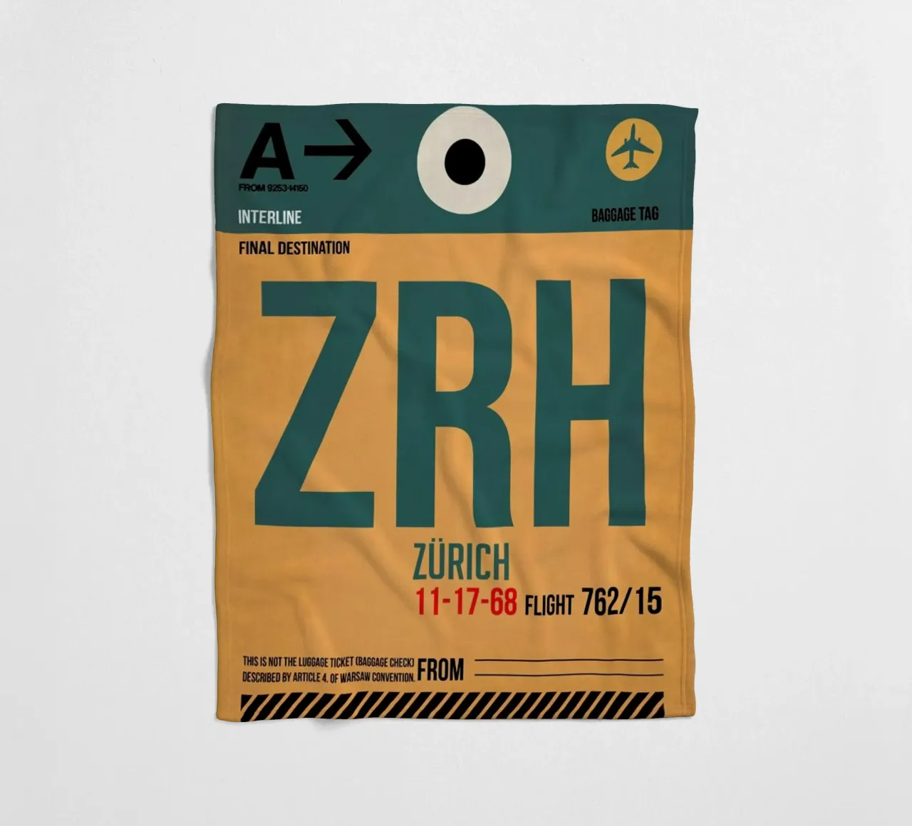Zurich coperta in pile da Naxart