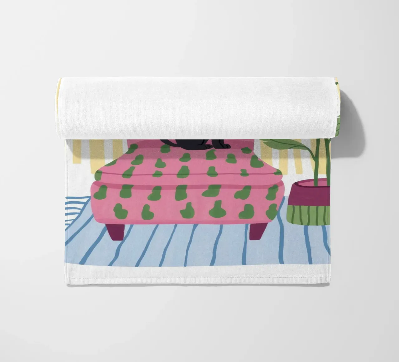 Trono felino telo mare da Artie Shifa