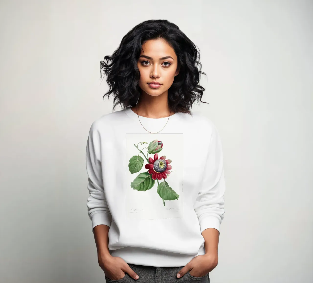 Passiflore Ailee (1827) di Pierre-Joseph Redouté felpa da Vintage Botanical Prints