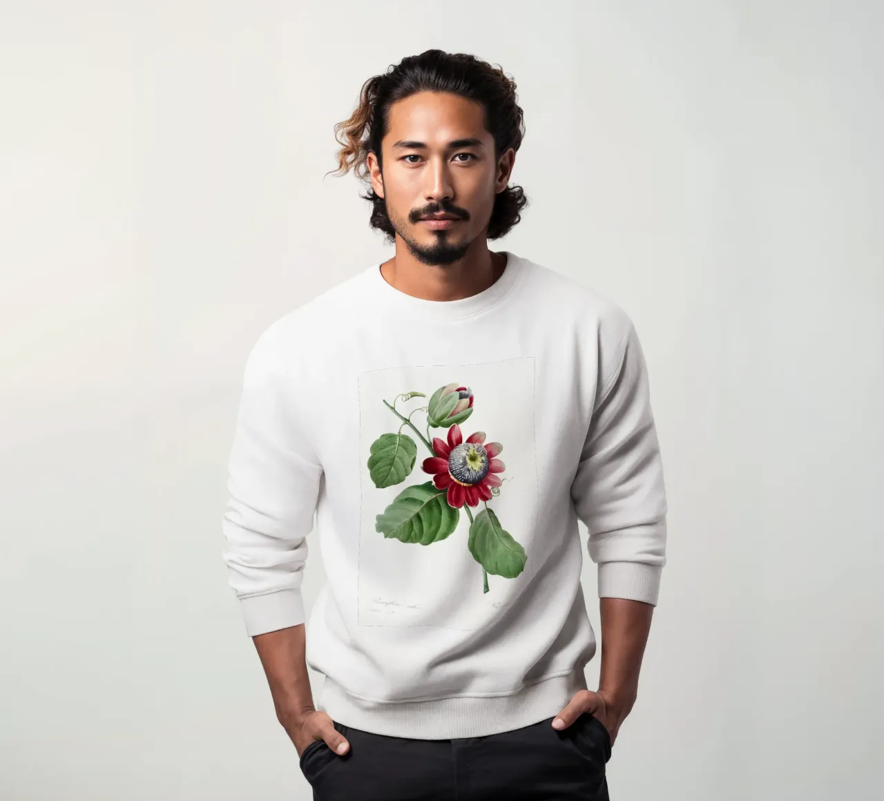 Passiflore Ailee (1827) di Pierre-Joseph Redouté felpa da Vintage Botanical Prints