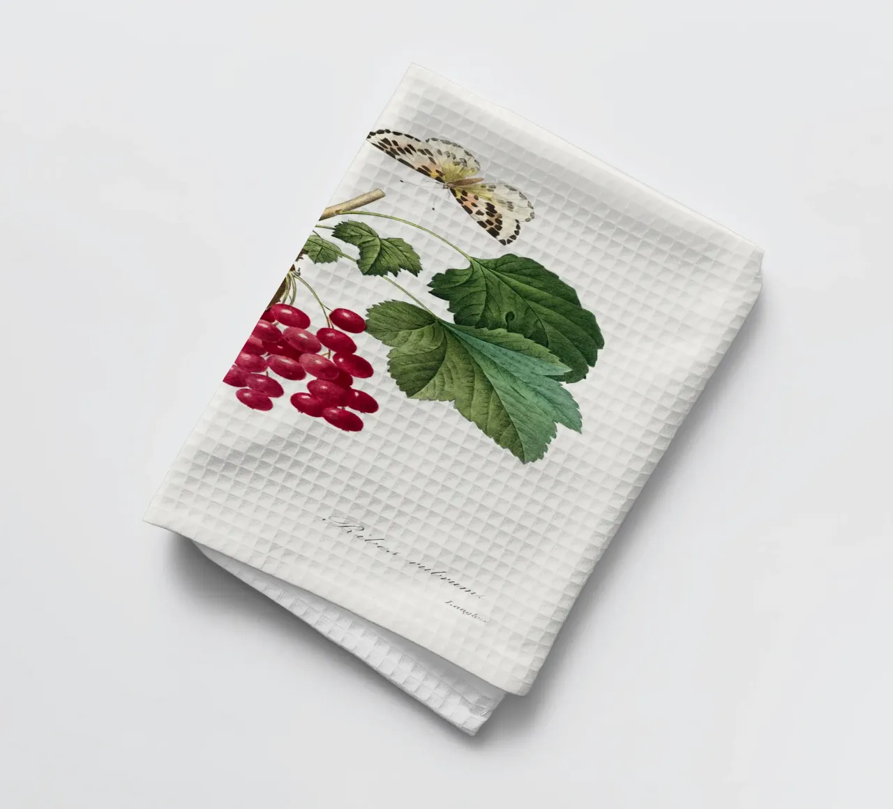 "Ribes rosso" (1827) di Pierre-Joseph Redouté canovaccio da cucina da Vintage Botanical Prints