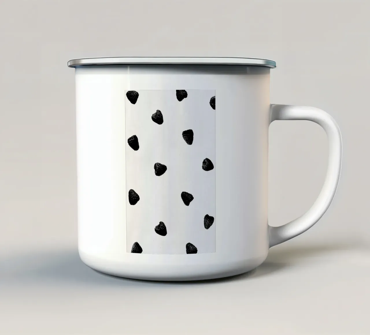Raspberries tazza in smalto da STUDIO LEEMO