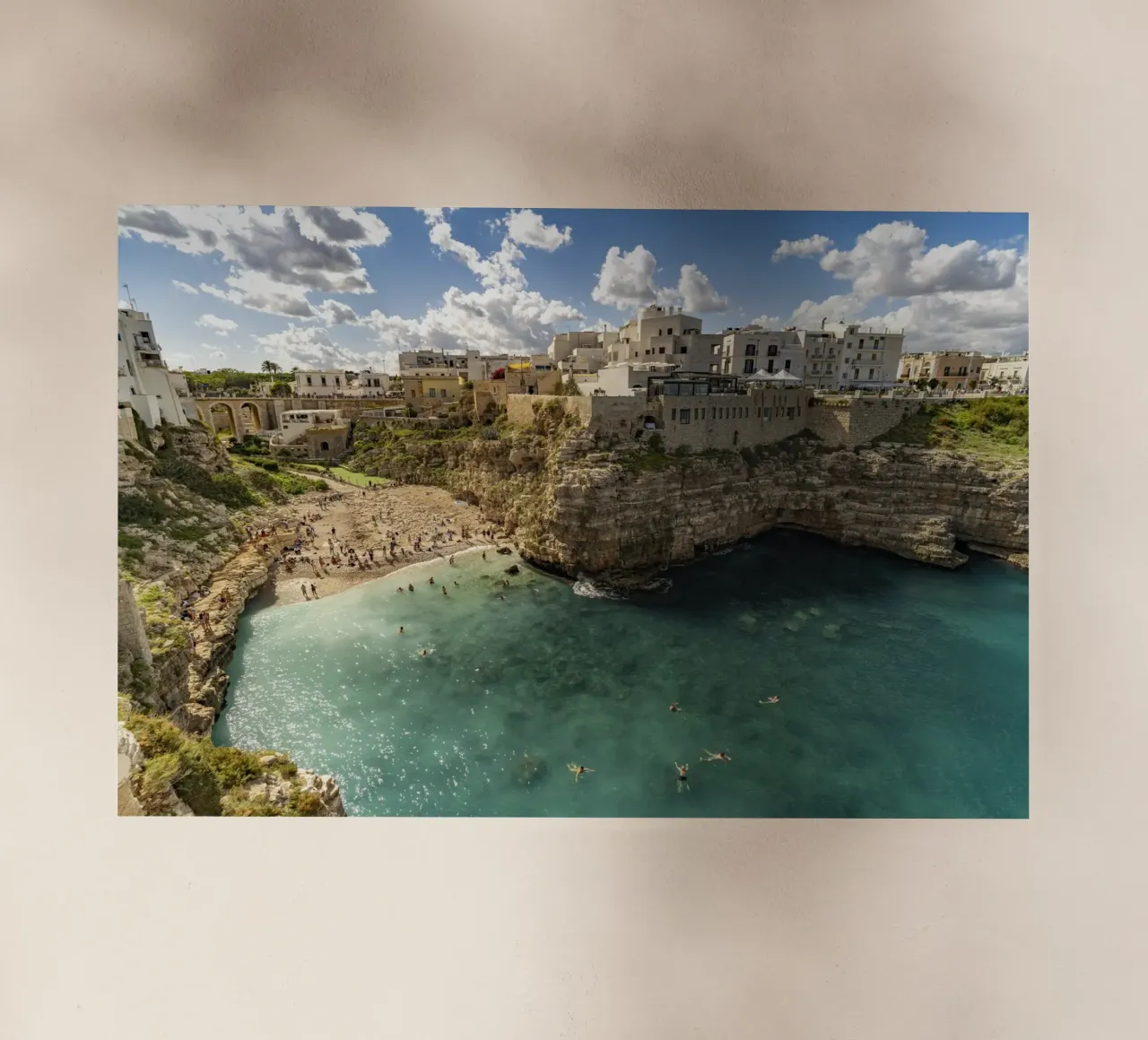Polignano in Apulien pellicola backlit da Reisefotografie - Bilder aus aller Welt