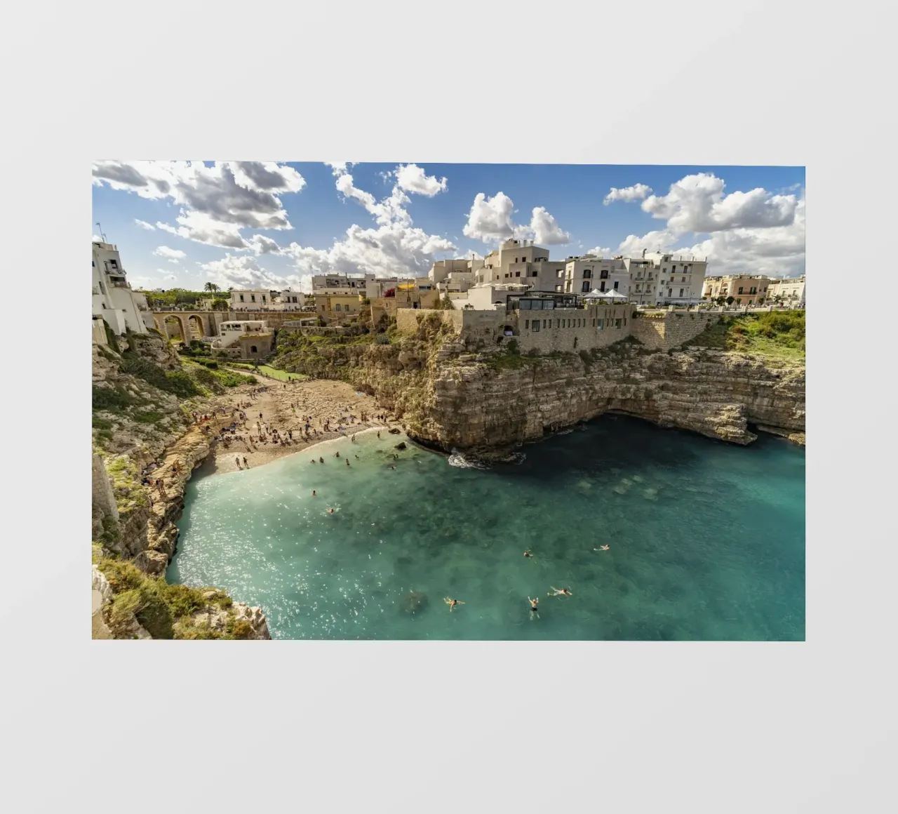 Polignano in Apulien pellicola backlit da Reisefotografie - Bilder aus aller Welt