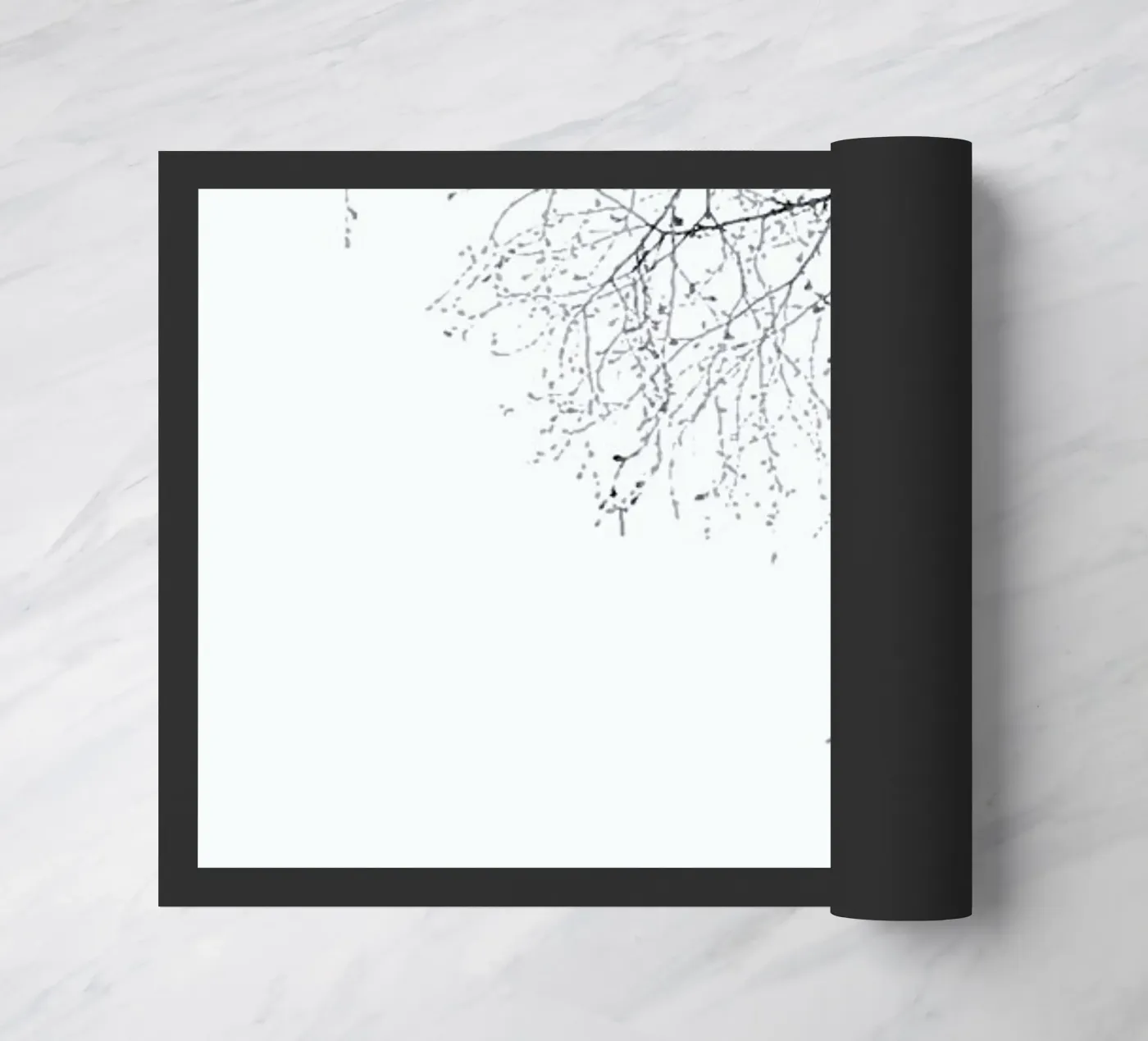 Black Branches doormat by Monika Strigel