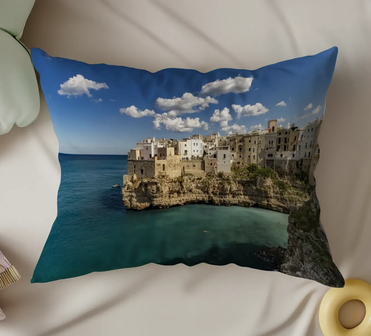 Polignano in Apulien cuscino da Reisefotografie - Bilder aus aller Welt