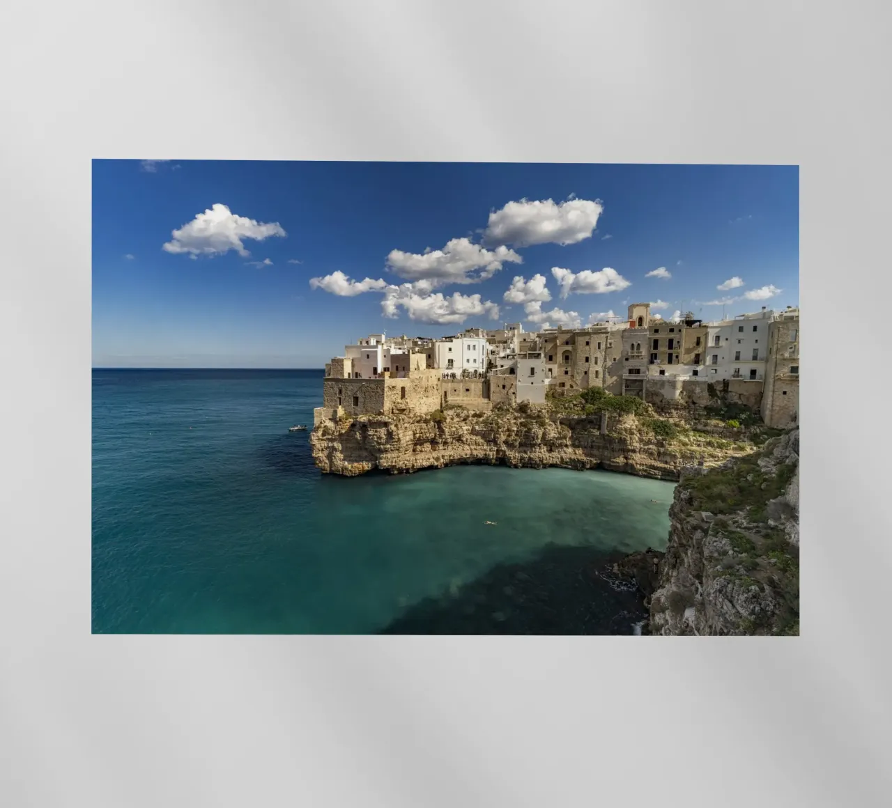 Polignano in Apulien pellicola backlit da Reisefotografie - Bilder aus aller Welt