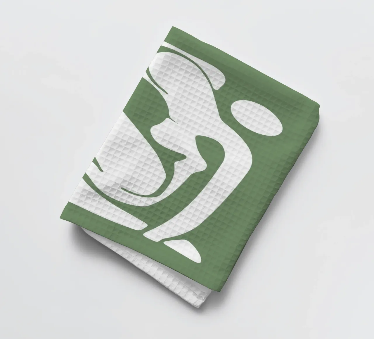 Henri Matisse, Uitgesneden vrouwen abstracte kunst, Saliegroen theedoek van pdigitalprints