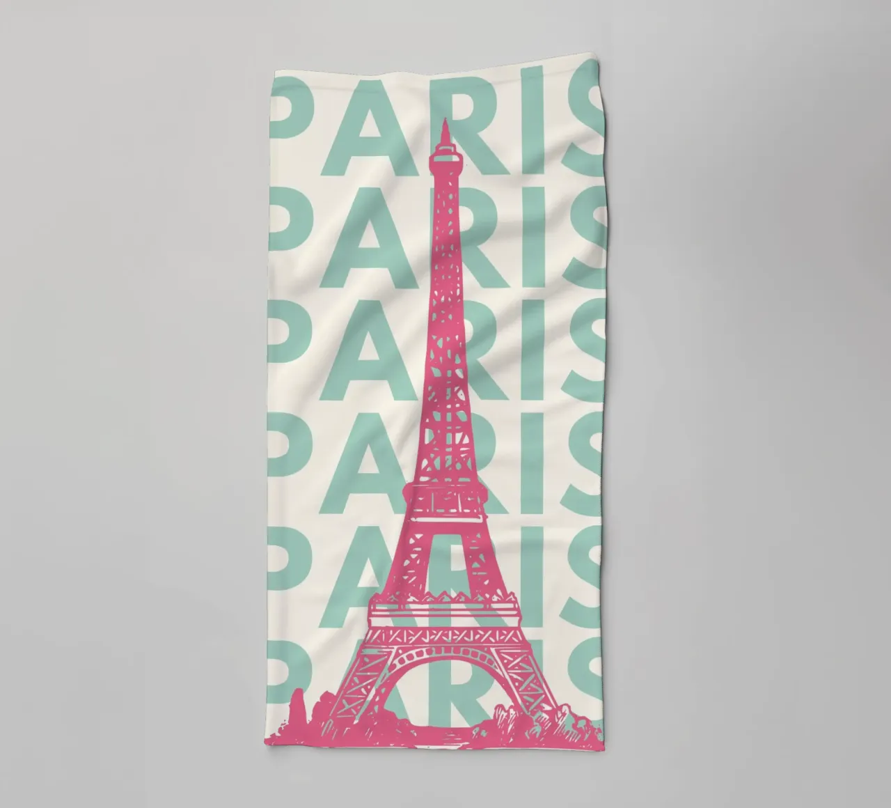Paris Travel Art,Preppy Pink Art serviette de bain de pdigitalprints