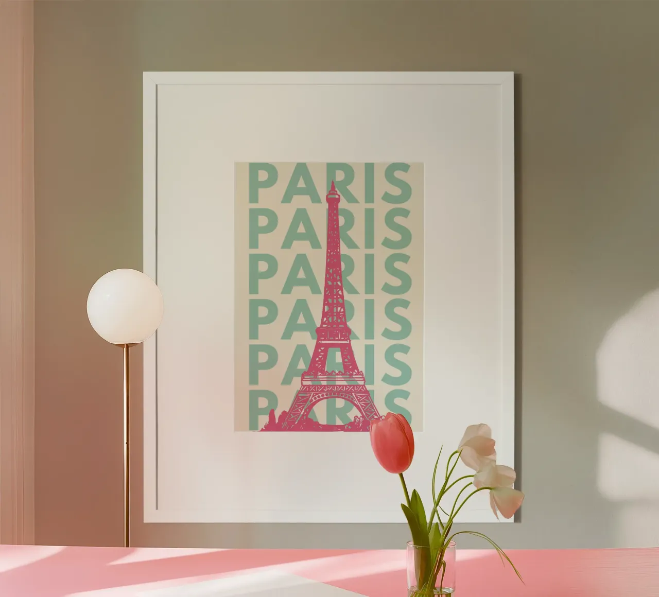 Paris Travel Art,Preppy Pink Art hahnemühle by pdigitalprints