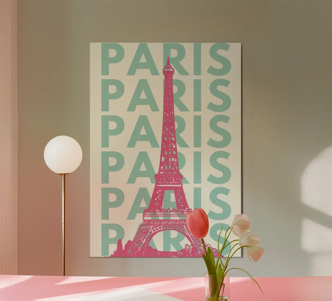 Paris Travel Art,Preppy Pink Art hahnemühle by pdigitalprints