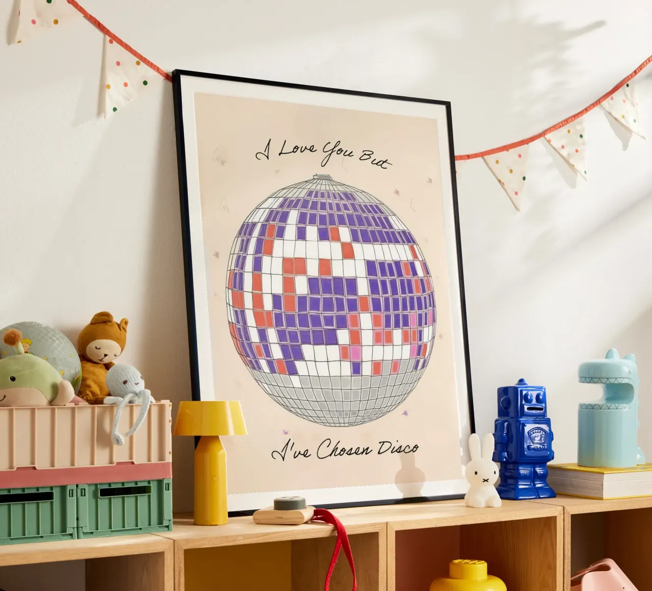 I love you but I've Chosen Disco Quote Disco Ball poster da Peaches Art Prints