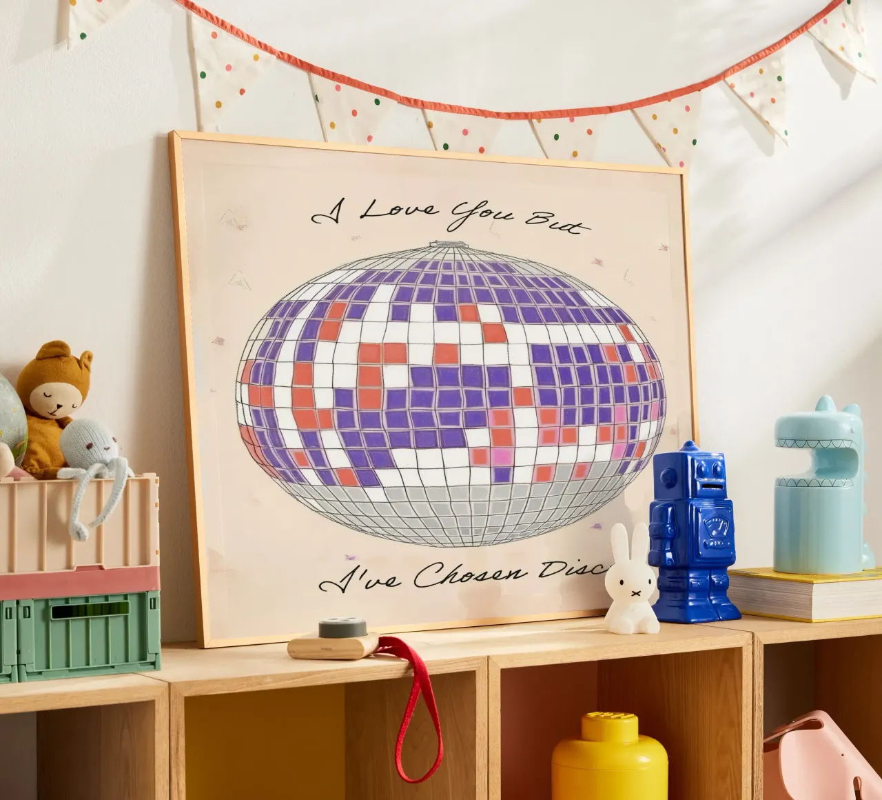 I love you but I've Chosen Disco Quote Disco Ball poster da Peaches Art Prints