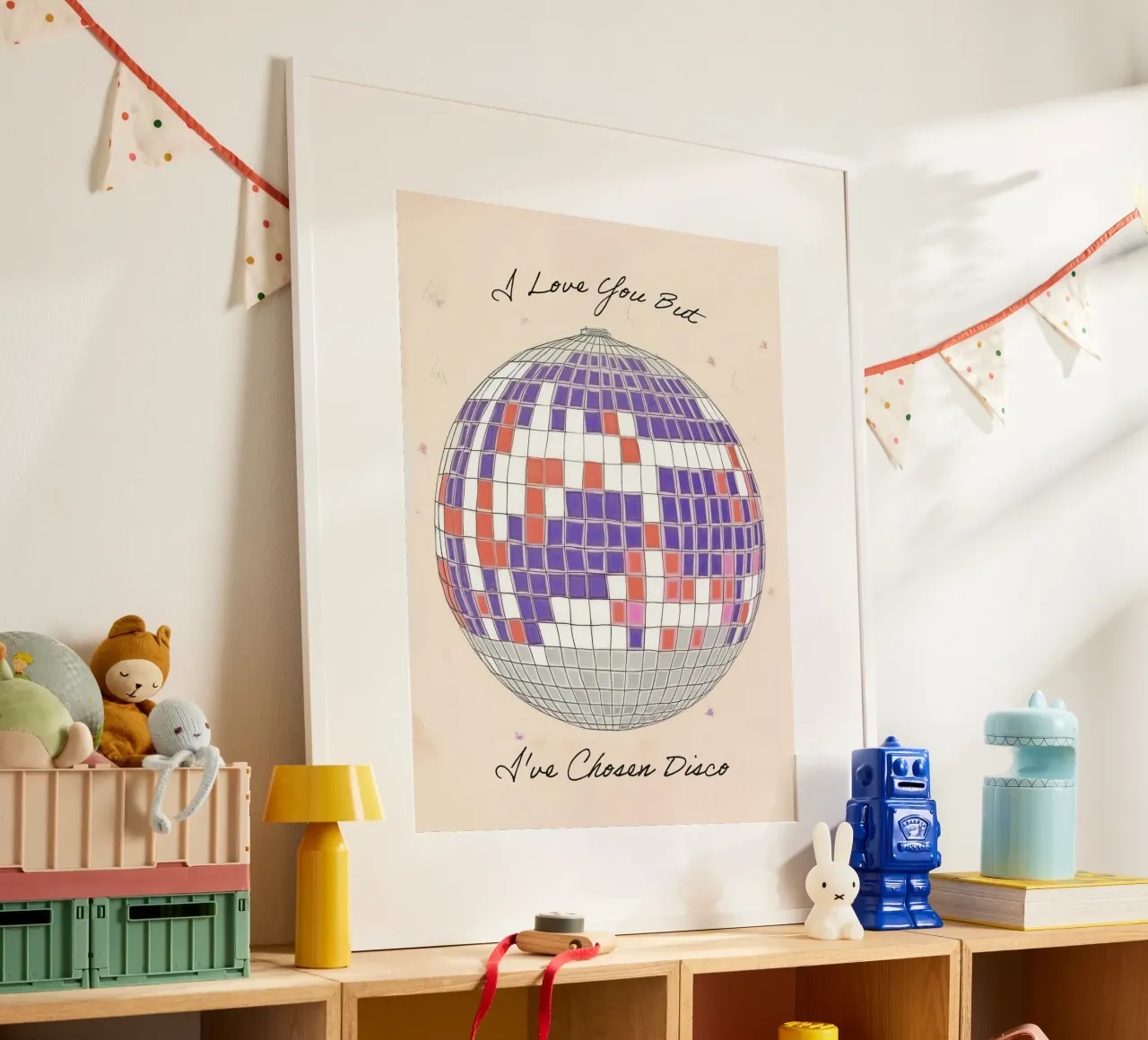 I love you but I've Chosen Disco Quote Disco Ball poster da Peaches Art Prints