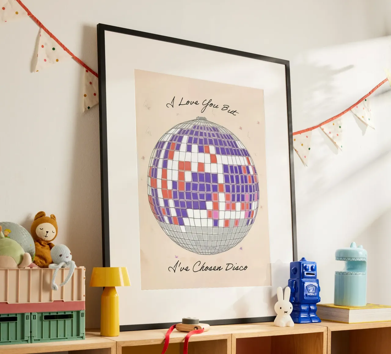 I love you but I've Chosen Disco Quote Disco Ball poster da Peaches Art Prints
