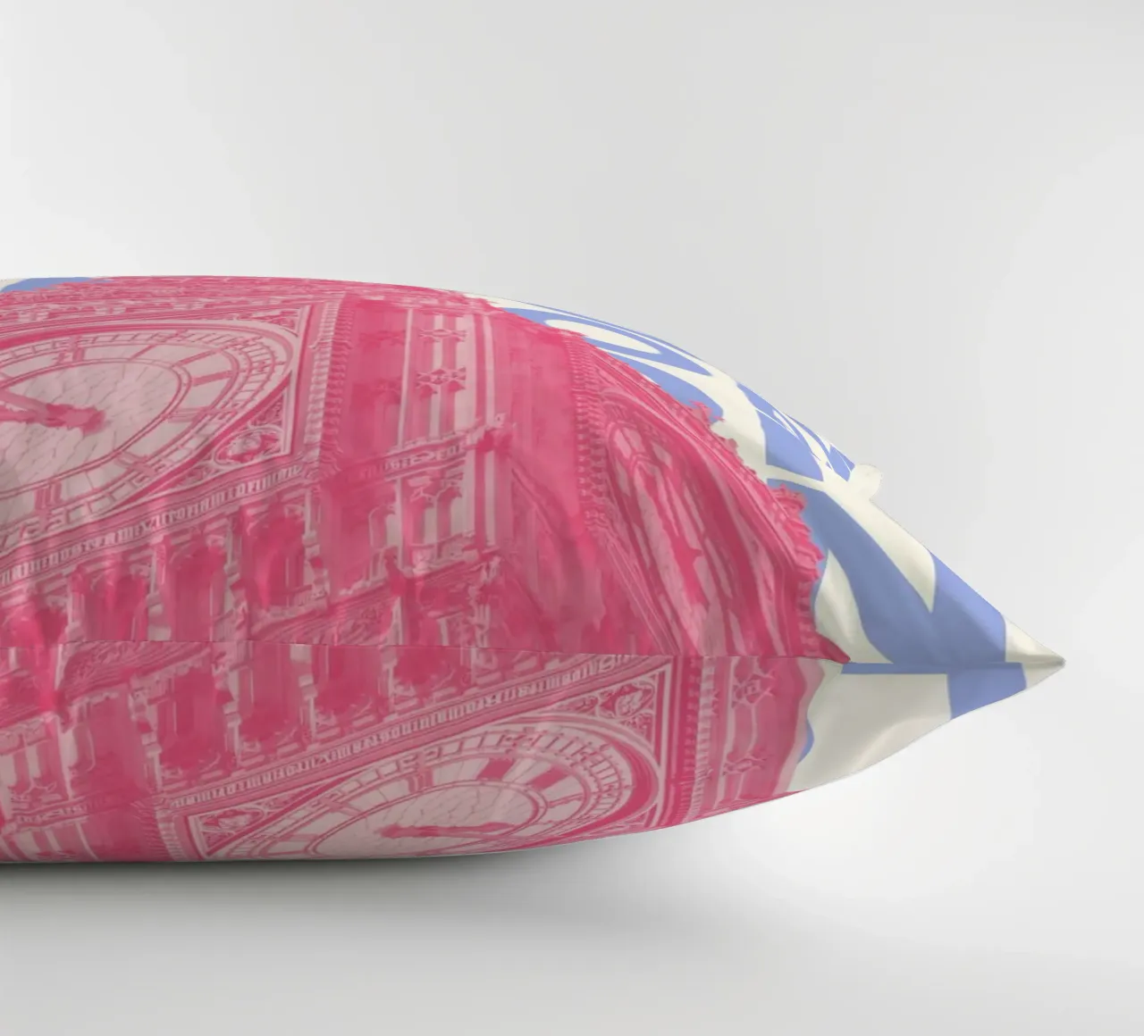 Big Ben di Londra, arte di viaggio, colori della dopamina cuscino da pdigitalprints
