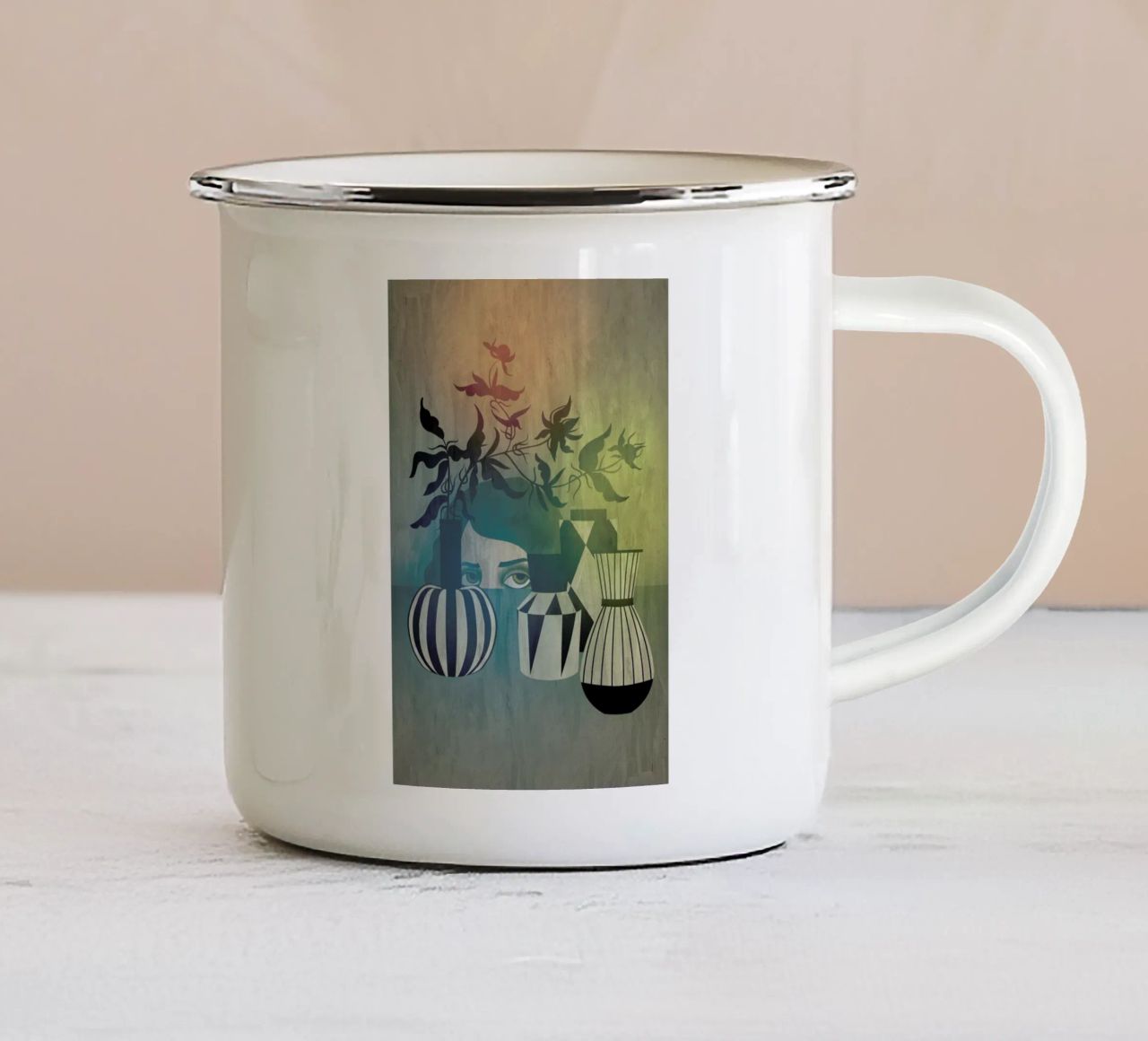 Stilleben tazza in smalto da Lesja Chernish