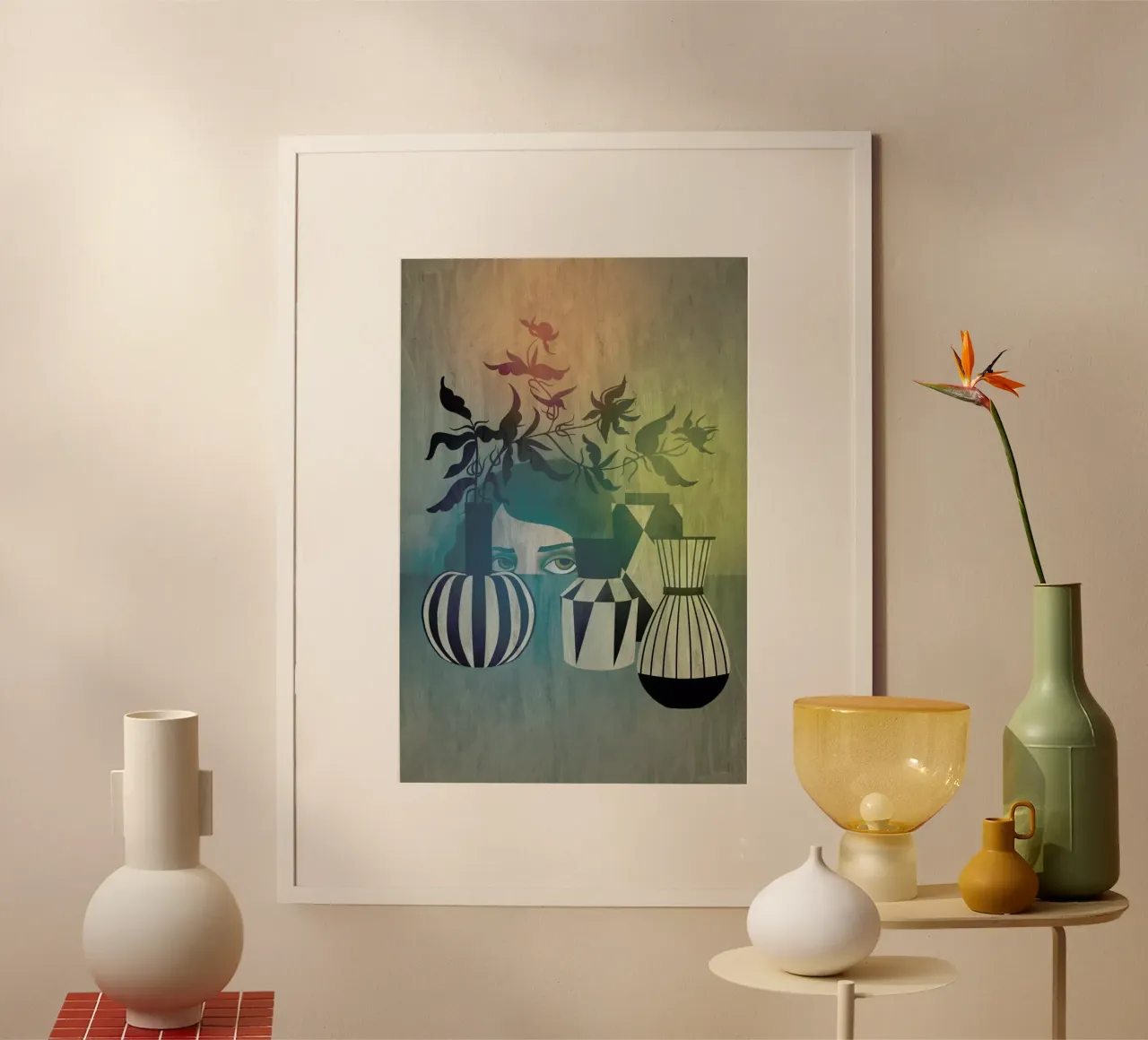 Stilleben poster con telaio in legno da Lesja Chernish