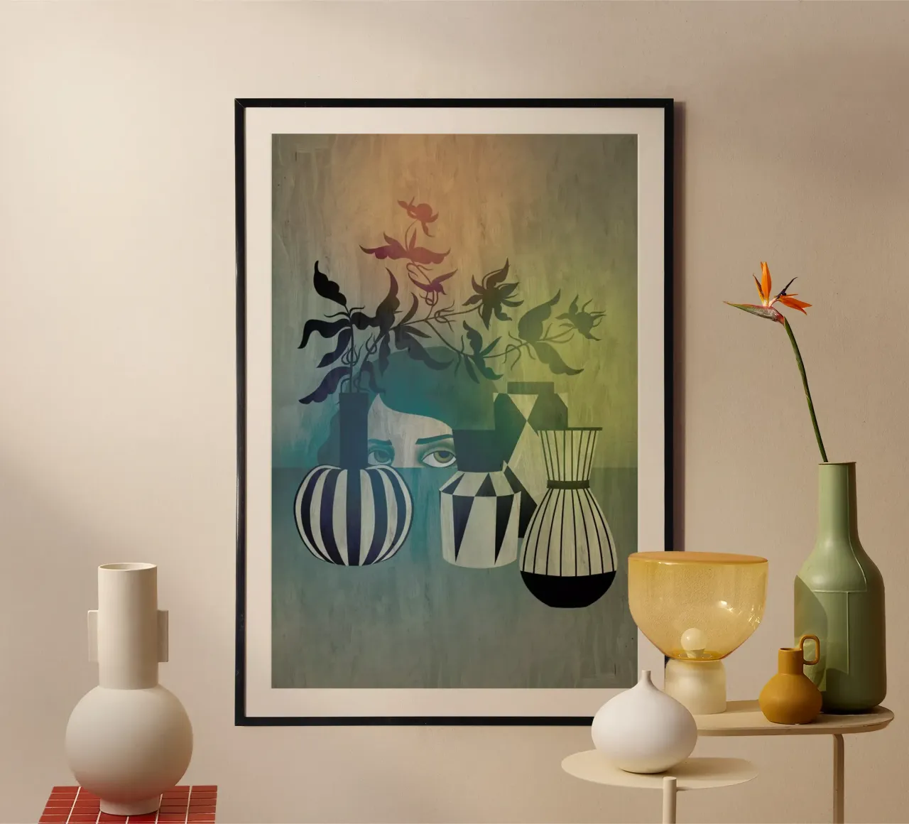 Stilleben poster con telaio in legno da Lesja Chernish