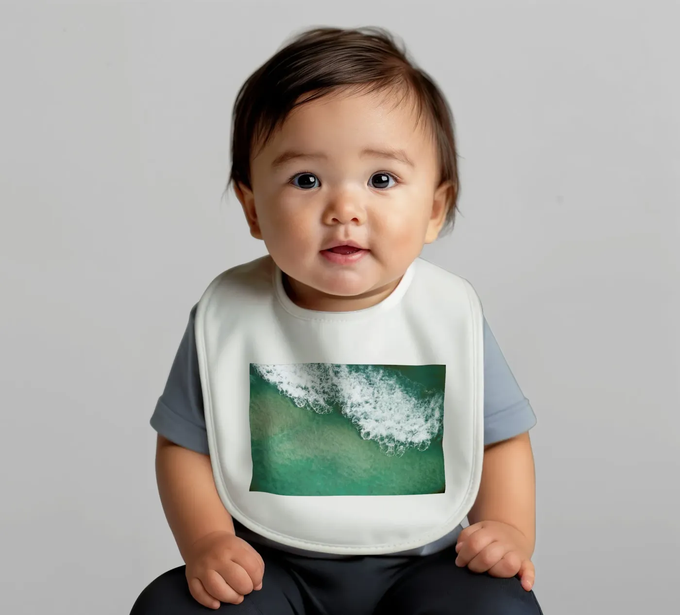 Wavescapes 02 baby bib by Shot By Clint
