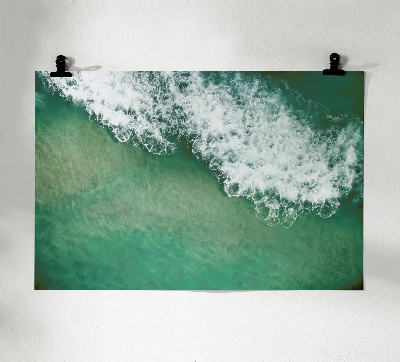 Wavescapes 02 poster con telaio in plastica da Shot By Clint