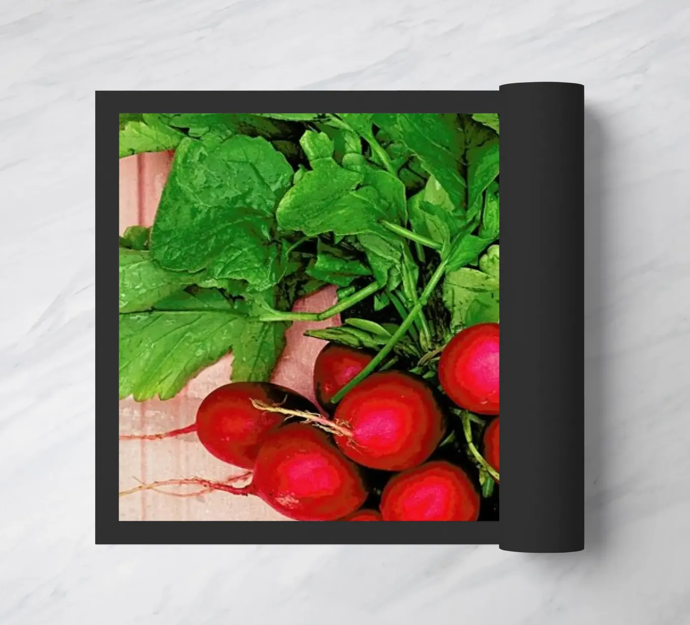 Radishes doormat by Keri Bevan
