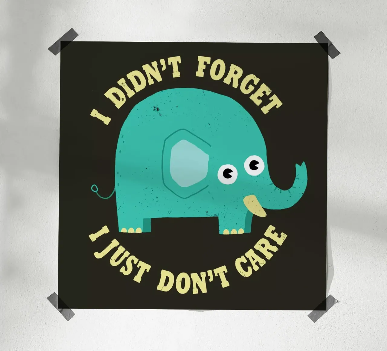 An Elephant Never Cares hahnemühle by DinoMike