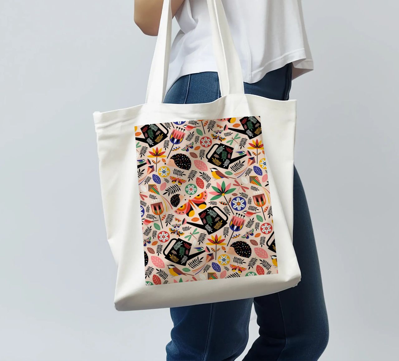 Spring Vibes jute draagtas van susanapaz