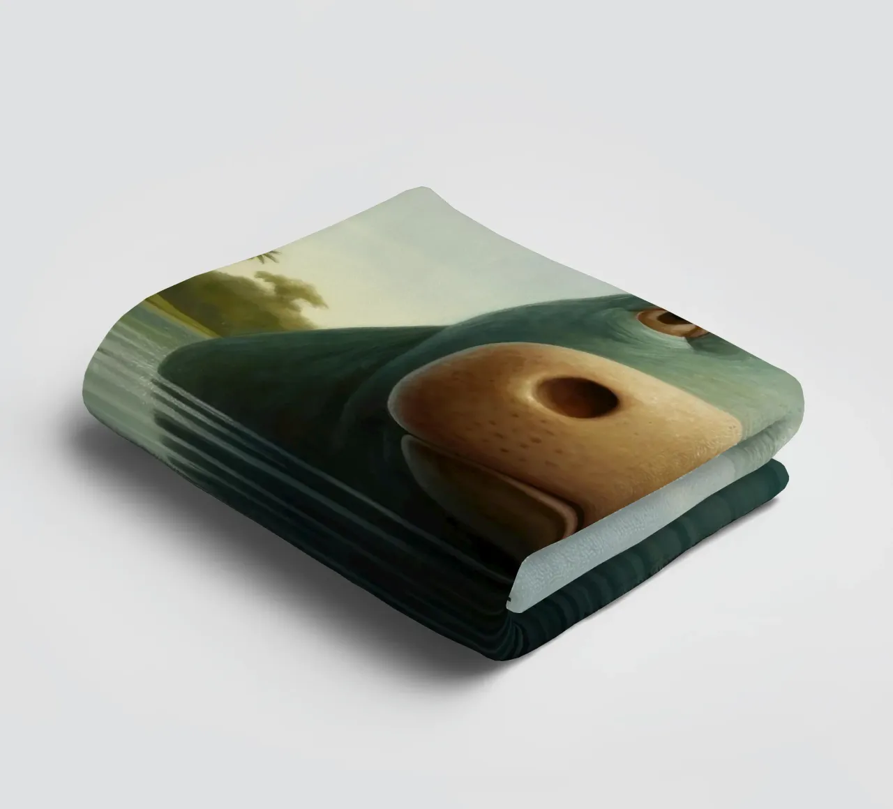 Ippopotamo minimo 2 asciugamano da bagno da Minimal Animal Art