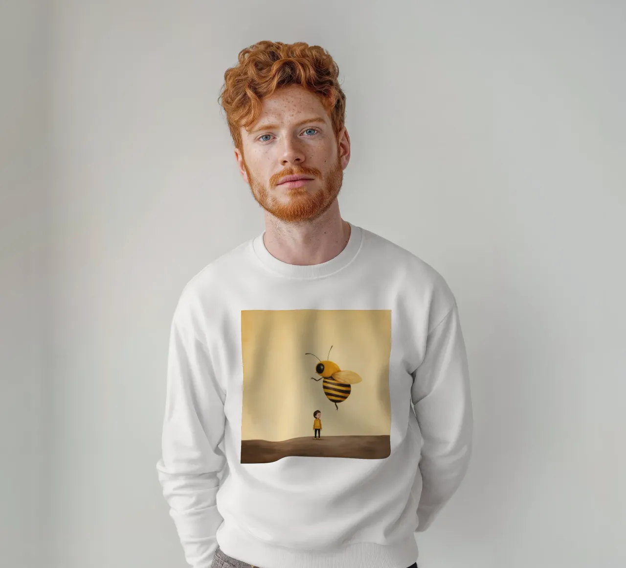 Ape Minima 2 felpa da Minimal Animal Art