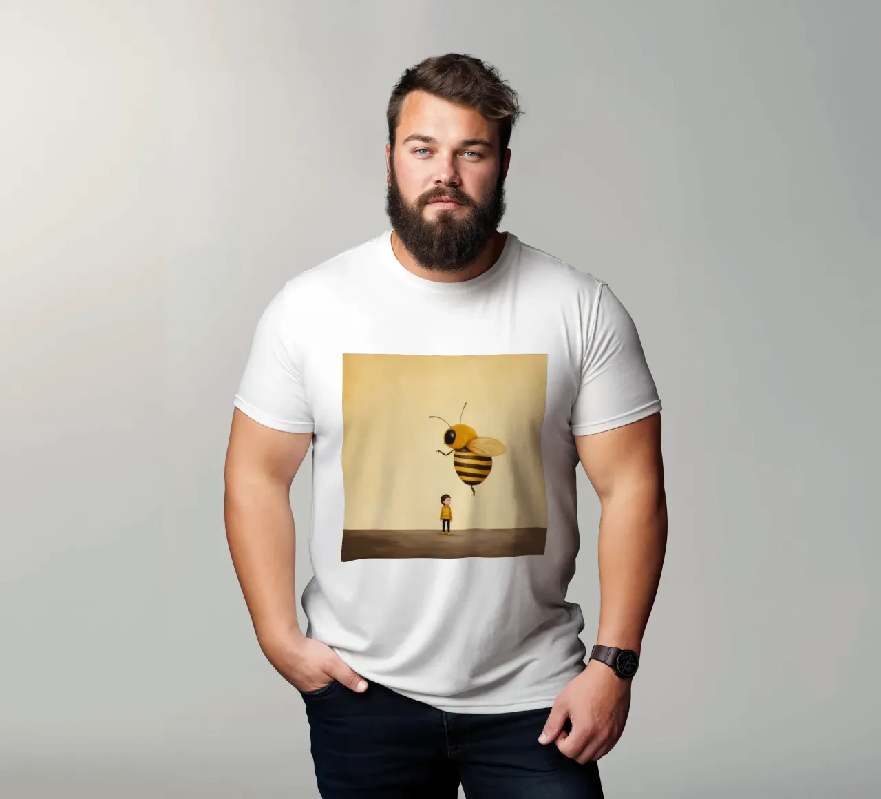 Ape Minima 2 t-shirt da Minimal Animal Art