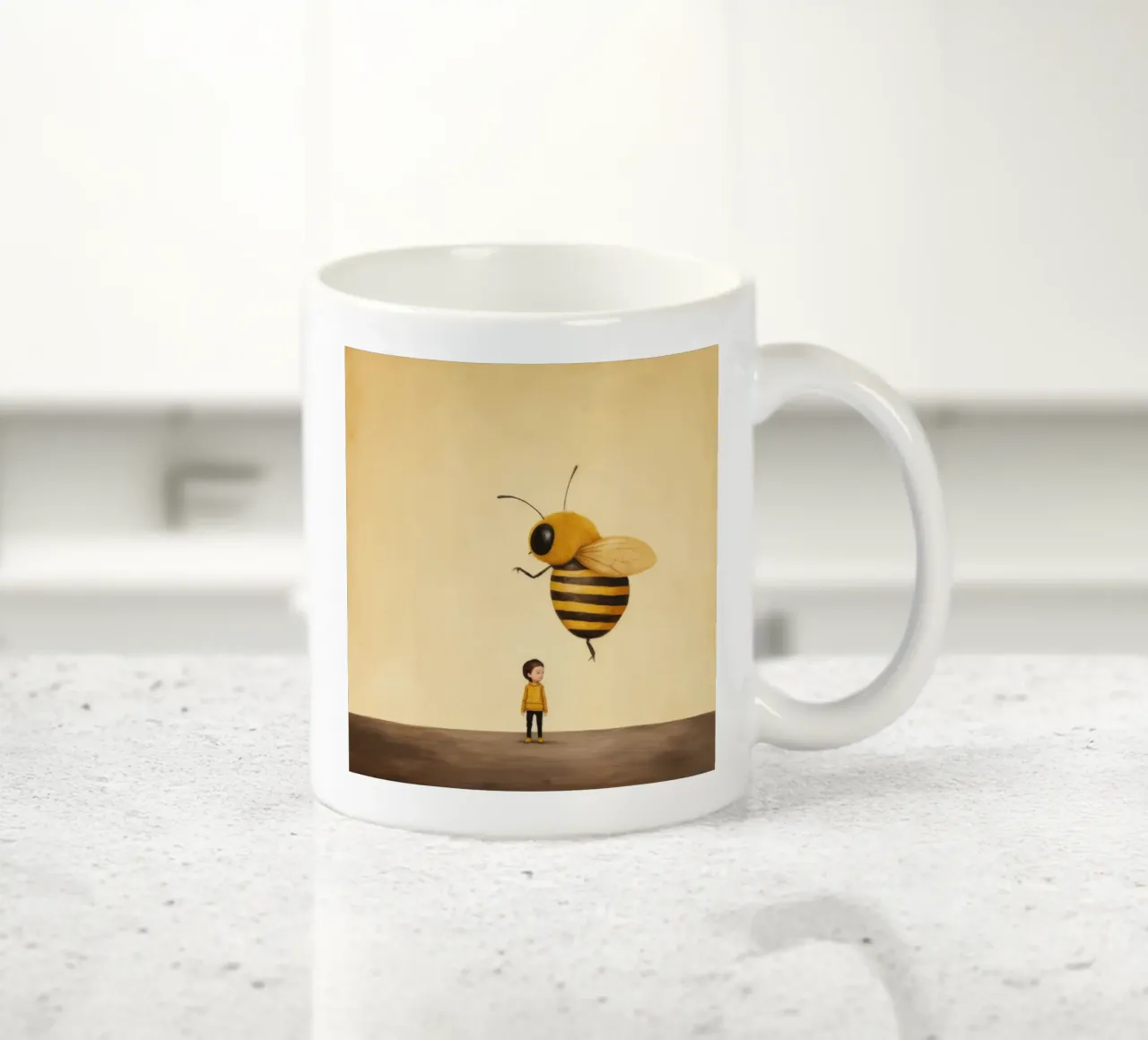 Ape Minima 2 tazza in ceramica da Minimal Animal Art