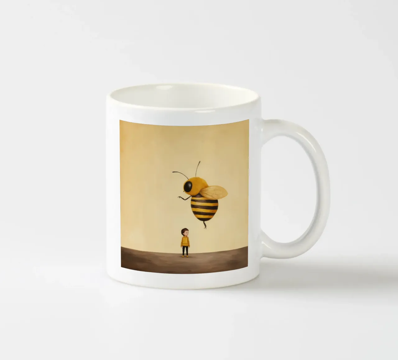 Ape Minima 2 tazza in ceramica da Minimal Animal Art