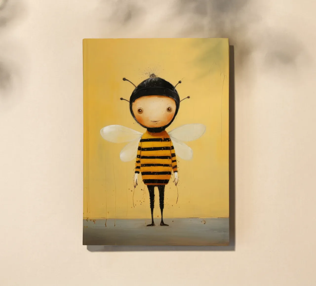 Minimal Honeybee 3 notebook by Minimal Animal Art