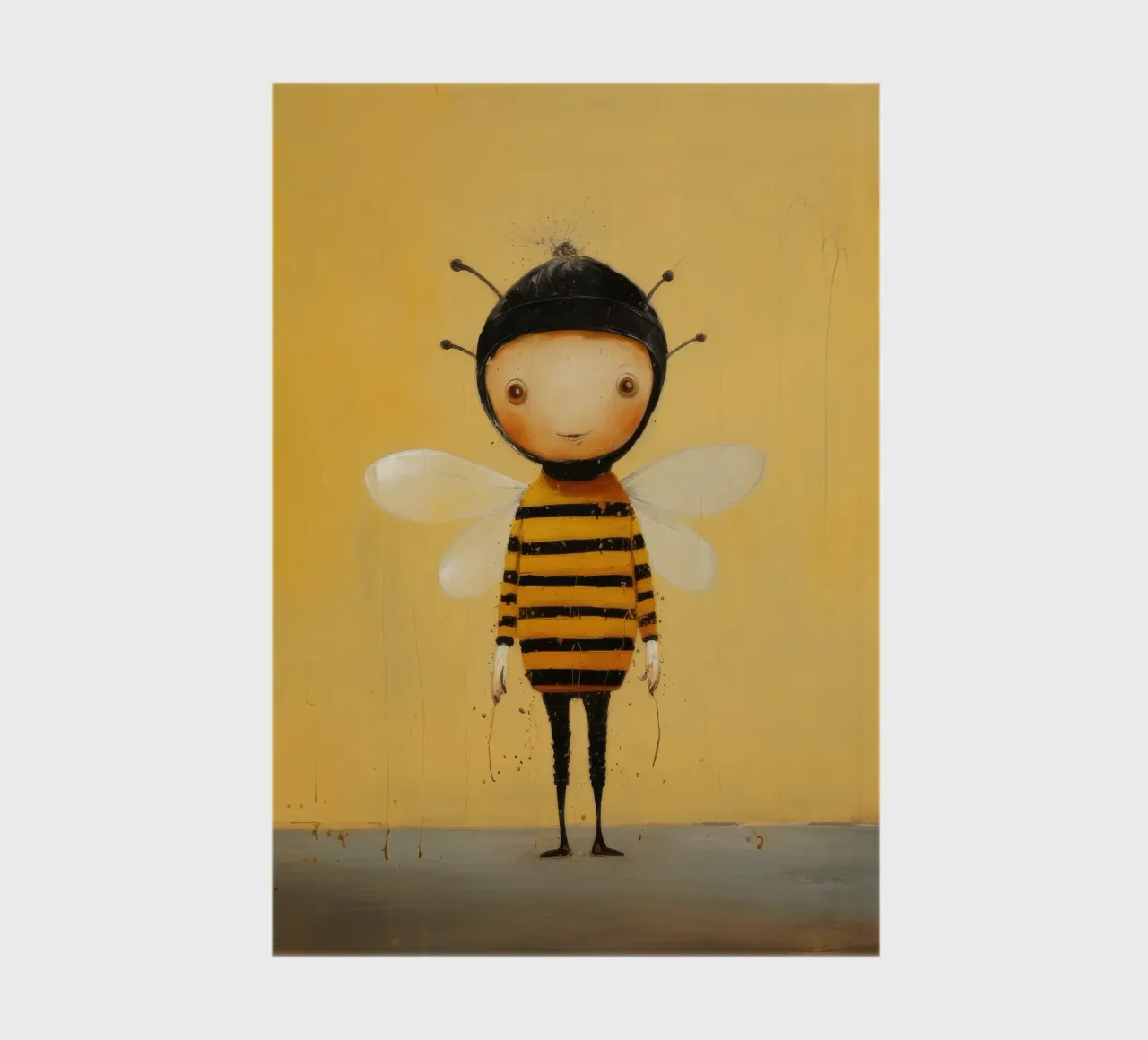 Minimal Honeybee 3 notebook by Minimal Animal Art