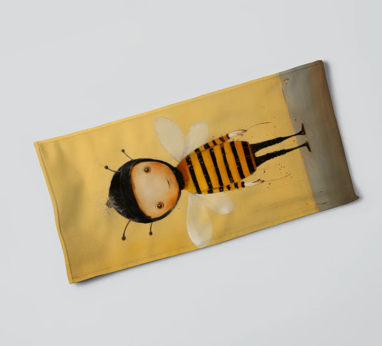 Minimal Honeybee 3 towel by Minimal Animal Art