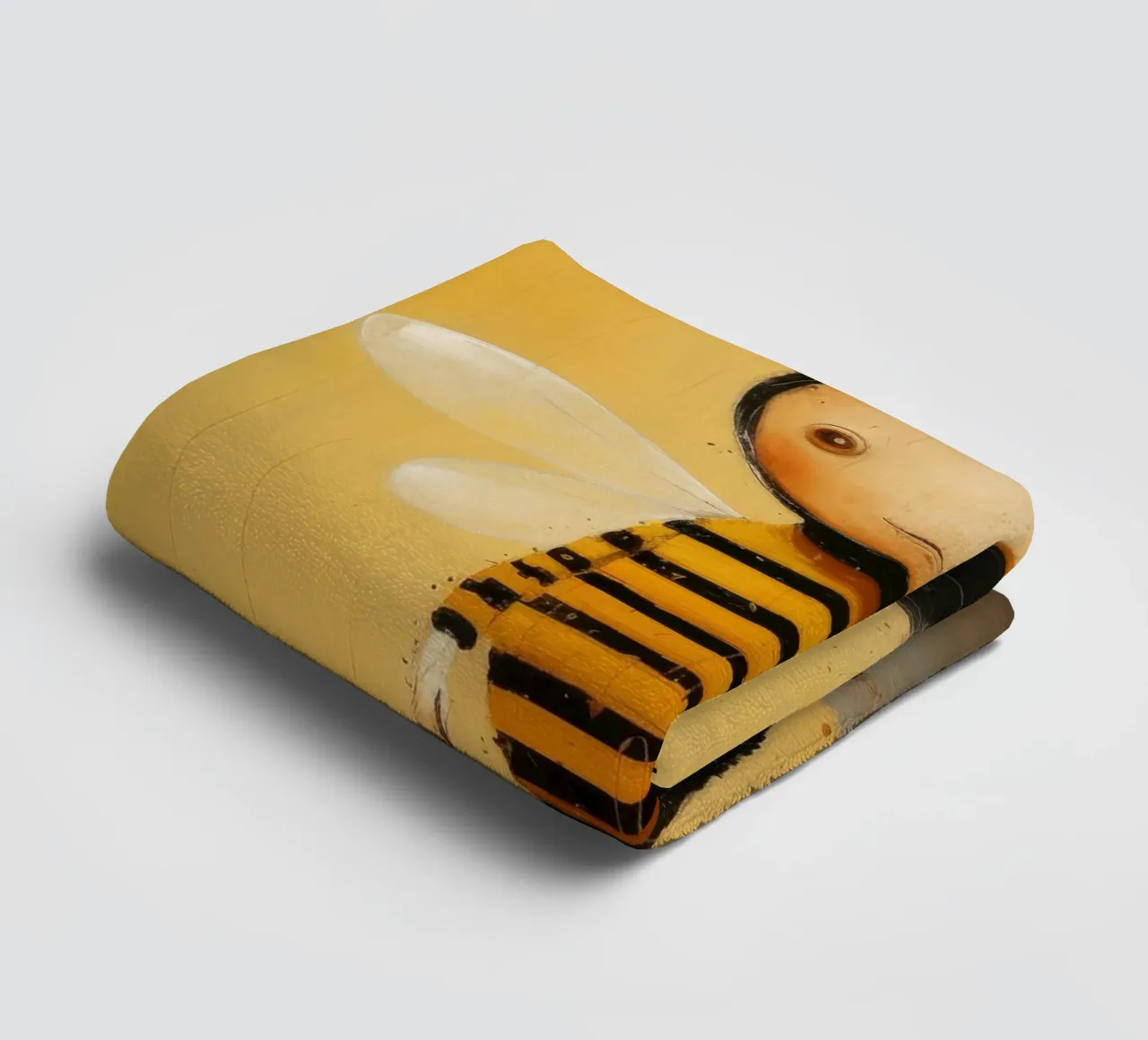 Minimal Honeybee 3 towel by Minimal Animal Art