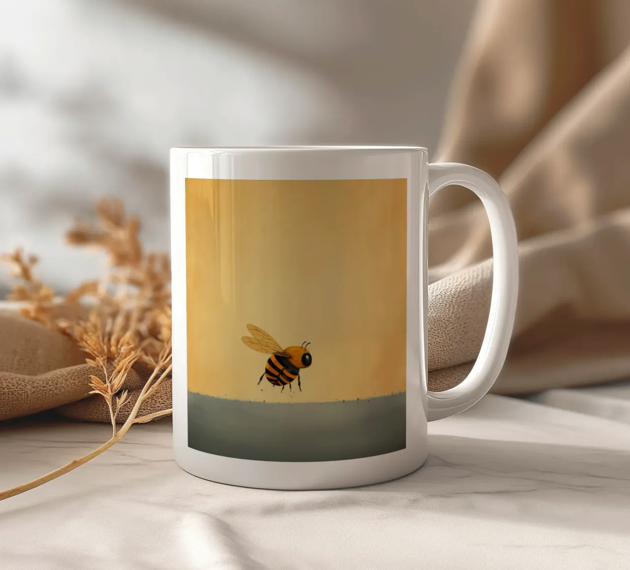 Ape minima 4 tazza in ceramica da Minimal Animal Art
