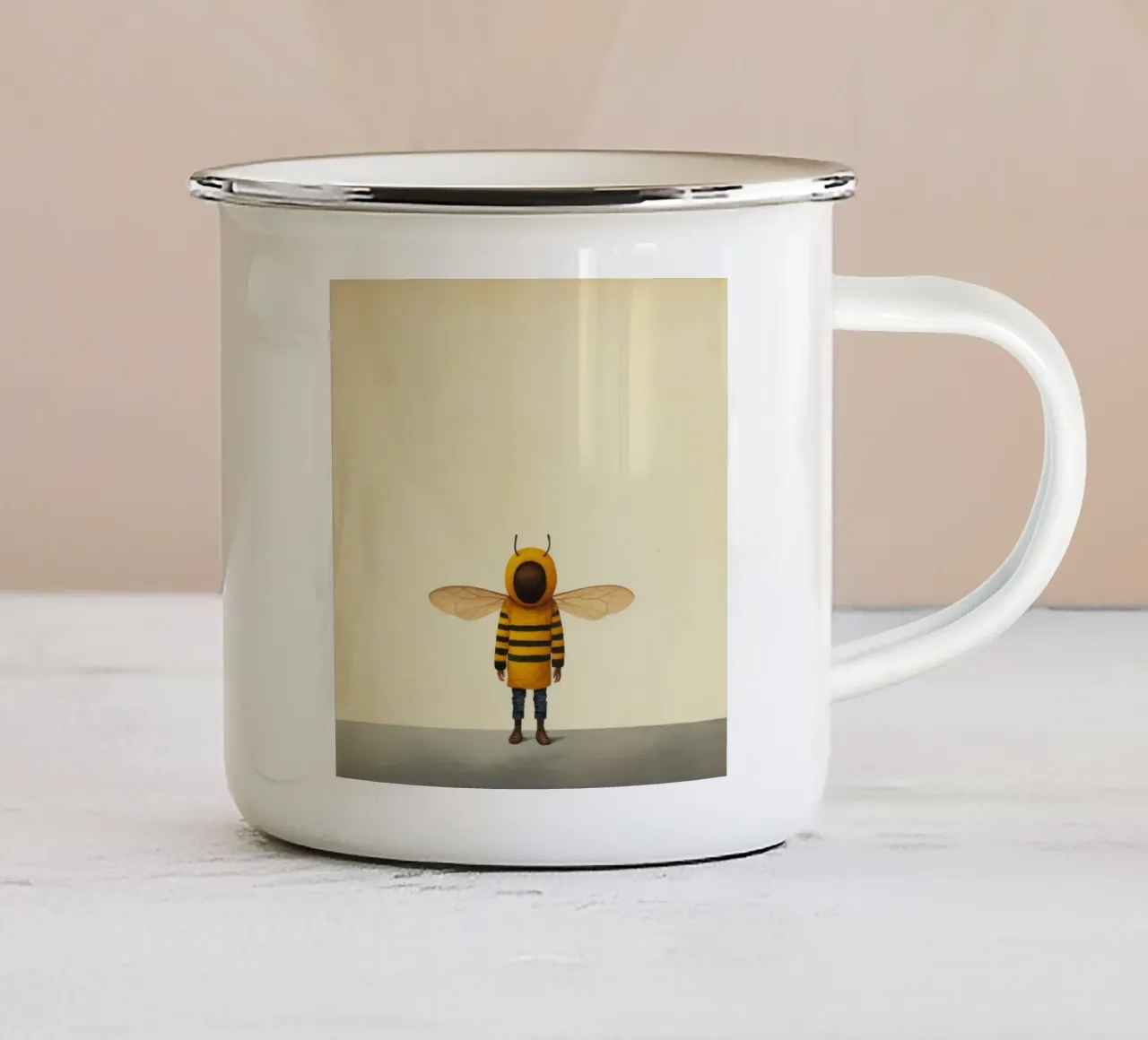 Ape Minima 1 tazza in smalto da Minimal Animal Art