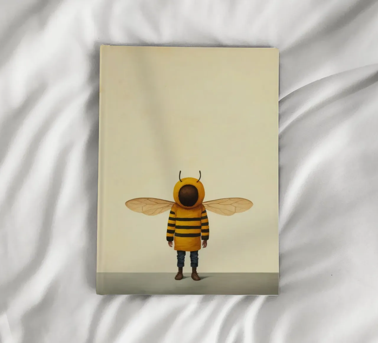 Minimal Honeybee 1 notebook by Minimal Animal Art